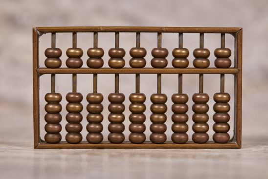 Abacus on Travertine