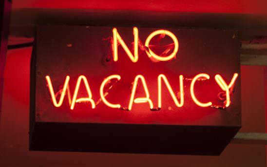 Neon Sign No Vacancy