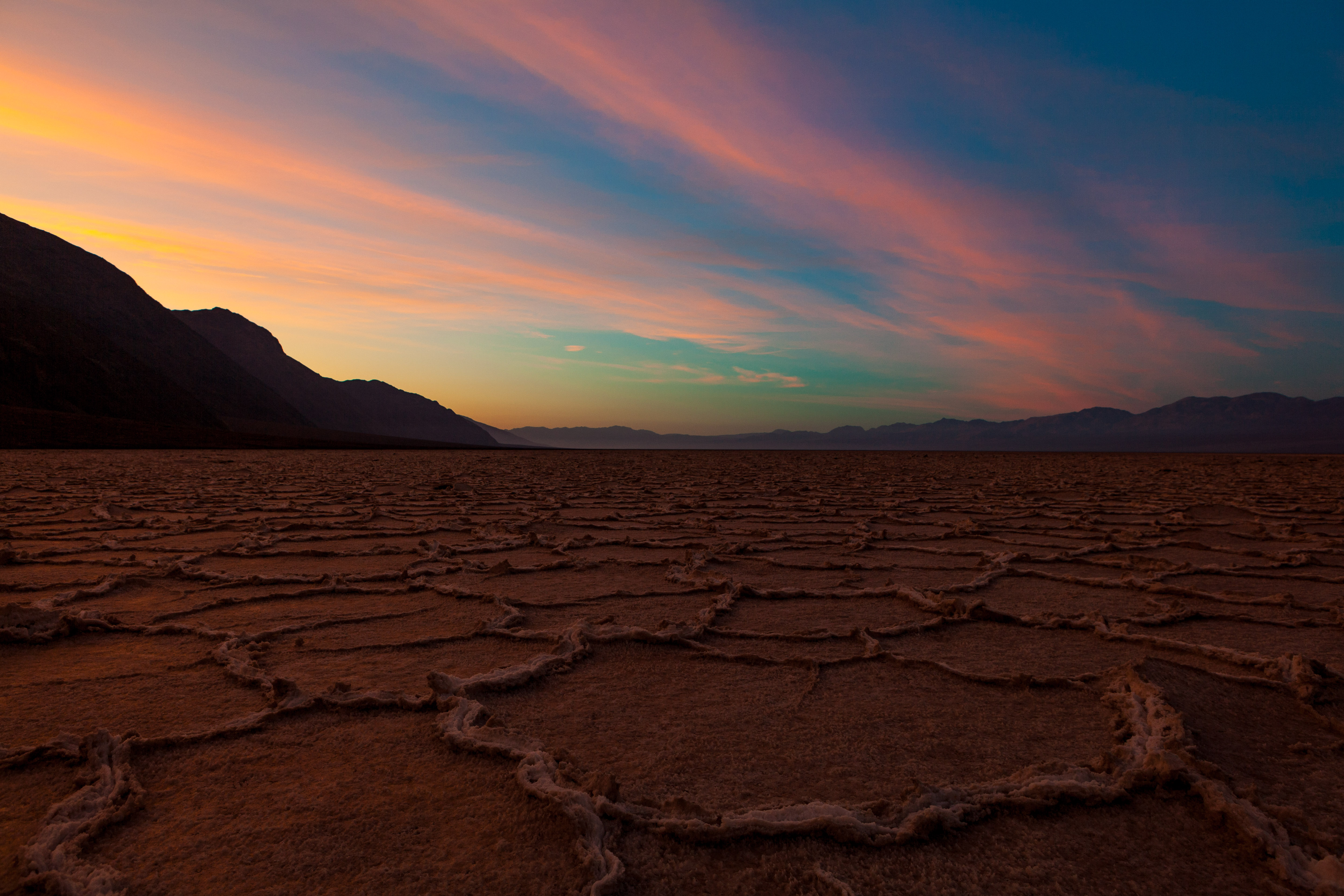 Bad Water Basin Day Break, Death Valley, CA, USA