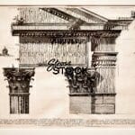 Drawing of Roman Capitals By Giovanni Battista Piranesi