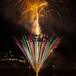 Fireworks on Lady Bird Lake, Austin, Texas, USA-1