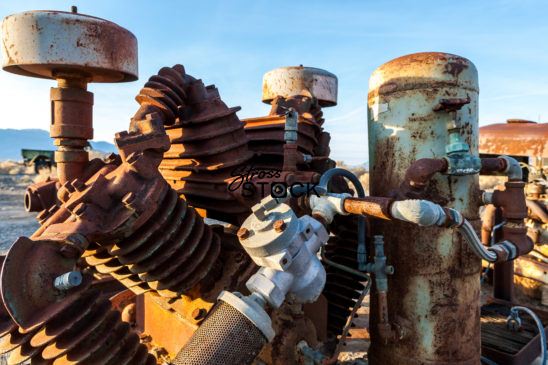 Old Internal Conbustion Engine, Ballerat, Death Valley, CA, USA