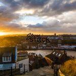 Sunset View of Whitby from the 199 Steps-1