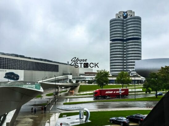 BMW World Headquarters from the Welt, Munich, Germany