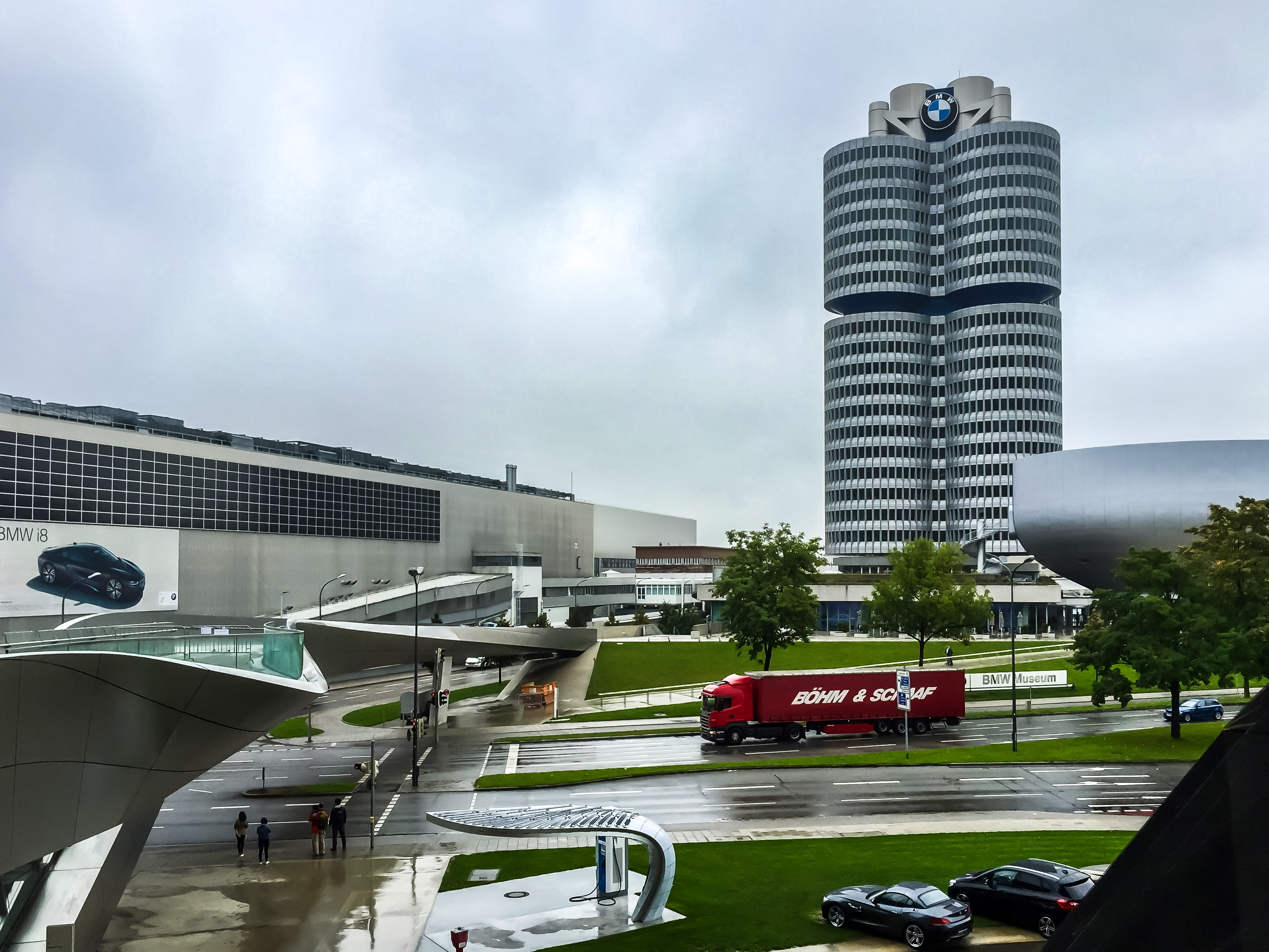 BMW World Headquarters from the Welt, Munich, Germany