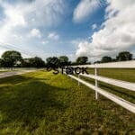 White Ranch Fence Vanishing Point